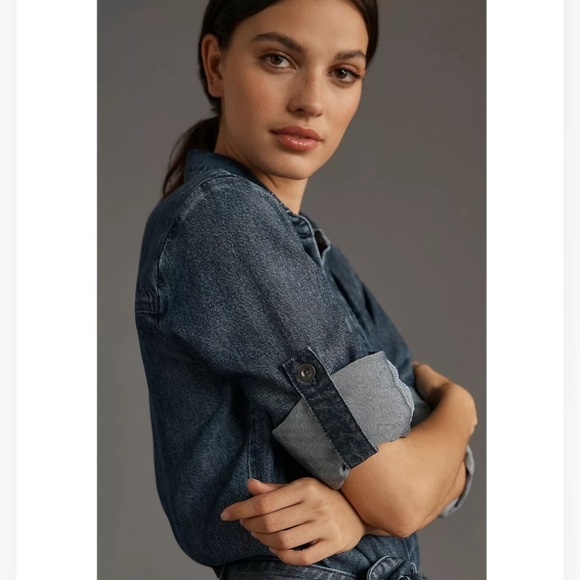 Anthropologie Cloth & Stone Utility Jumpsuit Large - Picture 5 of 13